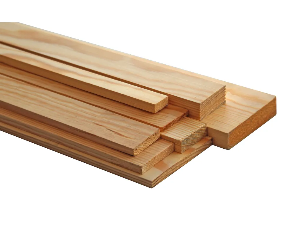 Rechteckleiste Kiefer roh